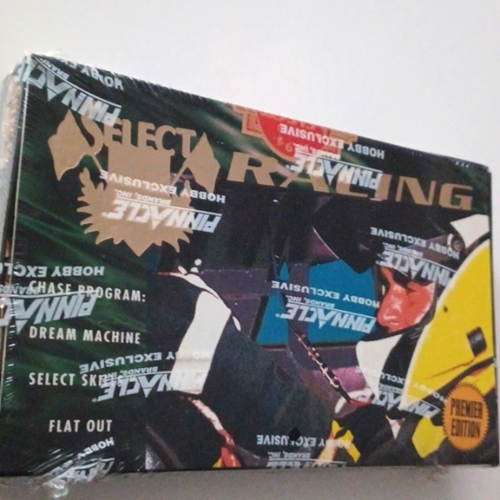 RARE 1995 Pinnacle Select Factory Sealed Racing Hobby Box. 24 packs.